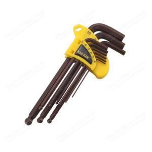 9PCS Medium Long Ball Hex Key Set S2 Wrench for Hand Tool