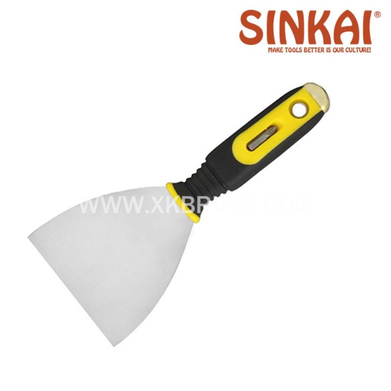 Stainless Steel Scrapper with Rubber Handle