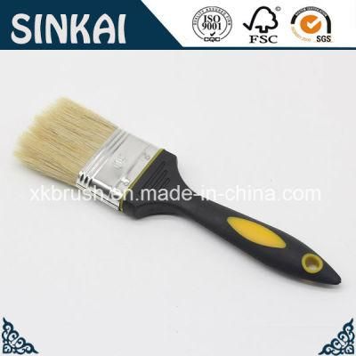 TPR Handle Painting Brush with White Bristle