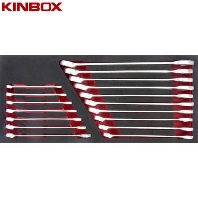 Kinbox Professional Hand Tool Set Item TF01m117 Combination Wrench Set