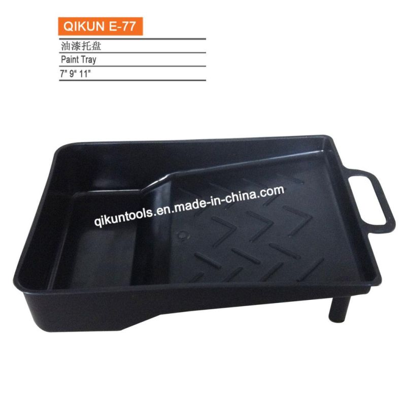 E-75 Hardware Decorate Paint Hand Tools Black Color Plastic Paint Tray