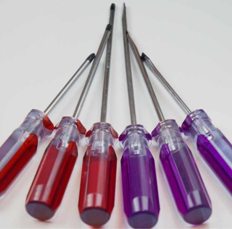 Colorful Transparent Double Head Phillips Flat Screwdriver