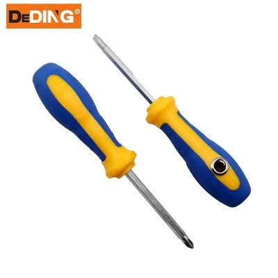 Professional Magnetic Hand Tools Cr-V Flat Slotted Screwdriver