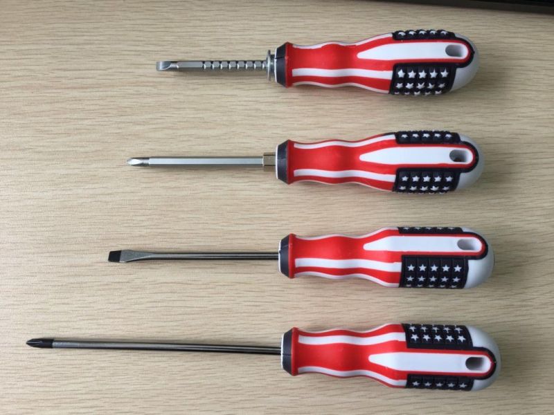 Two Way Durable Use Plastic Handle Magnetic Screwdriver