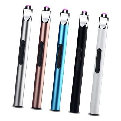 Wholesale Customizable Multifunctional Long Lighter USB Electric Arc Lighter for BBQ Stove
