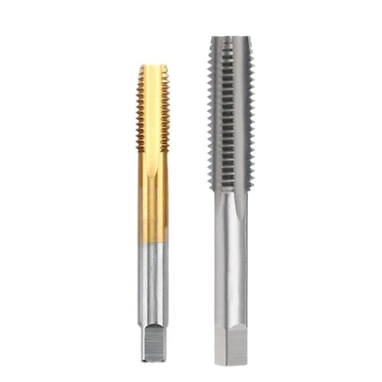 HSS Co Carbide Straight Flute Thread Taps with Tin Coating