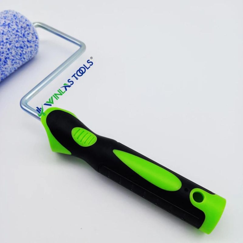 Microfiber Blue White Paint Roller Refill with Handle