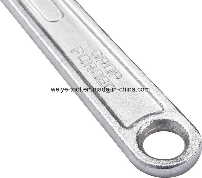 Adjustable Wrench with Nonslip TPR/ABS Rubber Handle