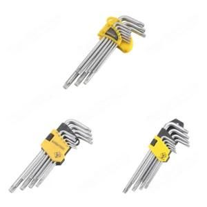 9PCS Medium Long Torx Key Set Wrench Chromed for Hand Tools