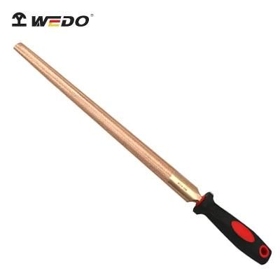 WEDO Beryllium Copper File Non-Sparking/Magnetic Half Round File Fiberglass Handle