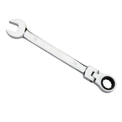 72t Chrome Vanadium Flexible Ratcheting Open End Wrench