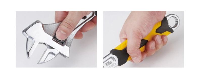 High Quality New Design Adjustable Wrench with Hammer Function