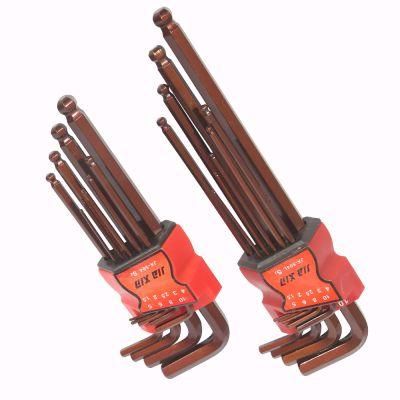 9PCS Long Arm Ball Point Hex Key Wrench Set