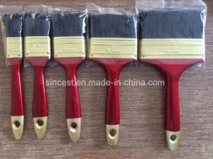 Paint Brush with Black Bristle and Plastic Handle