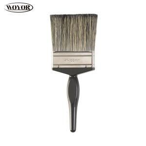 Paint Brush with Grey Bristle Mixed Pet Tapered Filament Plastic Handle