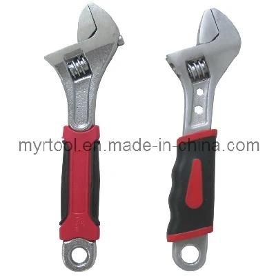 Professional TPR Handle Adjustable Wrench with Many Sizes