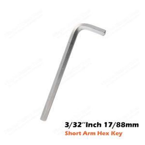 3/32&prime;&prime;inch 17/88mm Cr-V Short Arm Hex Key Wrench for Hand Tools Chromed