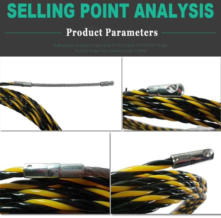 Black and Yellow Three-Core Nylon Cable Puller Wire