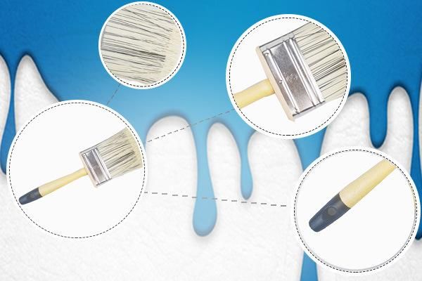 Ceiling and Wall Paint Brushes with Wooden Handle