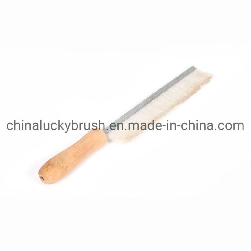 Wooden Handle Nylon Wire Cleaning Brush/Wood Steel Wire Cleaning or Polishing or Rust Removal Deburring Brush (YY-673)