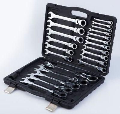22PCS Supplier Good Quality 6-32mm Wholesale Ratchet Wrenches Truck Repairing Gear Spanner