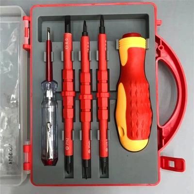 5 in 1 Insulated Multifunctional Dual Purpose Screwdriver with Electric Pen with Magnetoelectric Insulated Screwdriver Tool Set