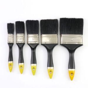 Different Sizes of Black Brush Wire with Black Wooden Handle and Gold Tail Paint Brush