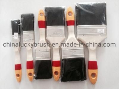 High Quality Multi-Colour Wooden Handle Brsitle Paint Brush (YY-617)