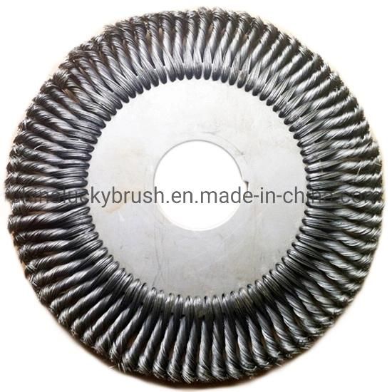 250mm Black Steel Wire Circular Wheel Brush (YY-051)