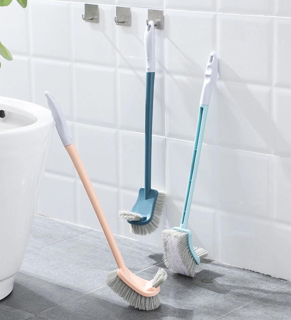 Plastic Long Handle Toilet Bowl Brush Double Sided Portable Toilet Bowl Cleaner Cleaning Brush for Bathroom