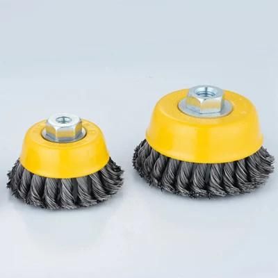 Good Reputation Factory Price Twist Knot Steel Wire Cup Brush