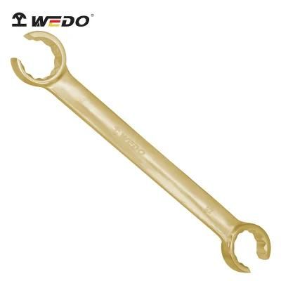 Wedo Aluminium Bronze Non-Sparking Flare Nut Open Ring Wrench