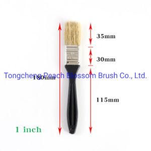 1-6inch Jasper Brand Black Handle White Pig Bristle Paint Brush