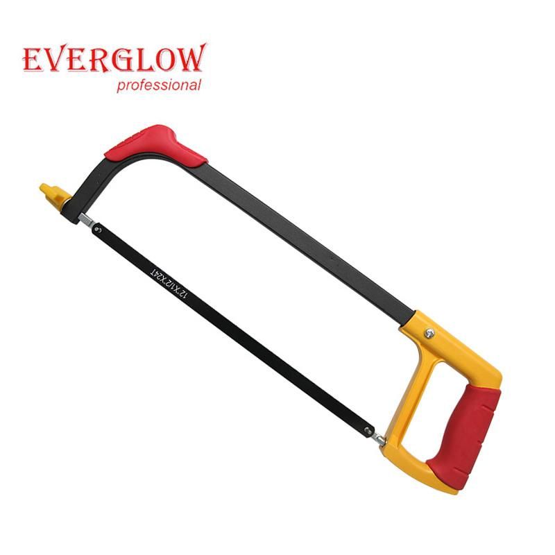 12′′ Multi-Functional Arch Tube Plastic Handle Adjustable Hacksaw Frame for Wood Cutting