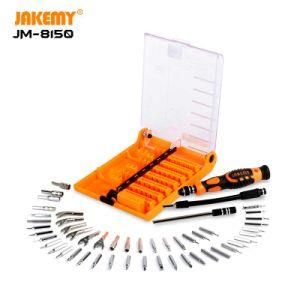 Jakemy Promotional 54PCS Maintenance Screwdriver Kit Set Multi Hand Tools with Plastic Box