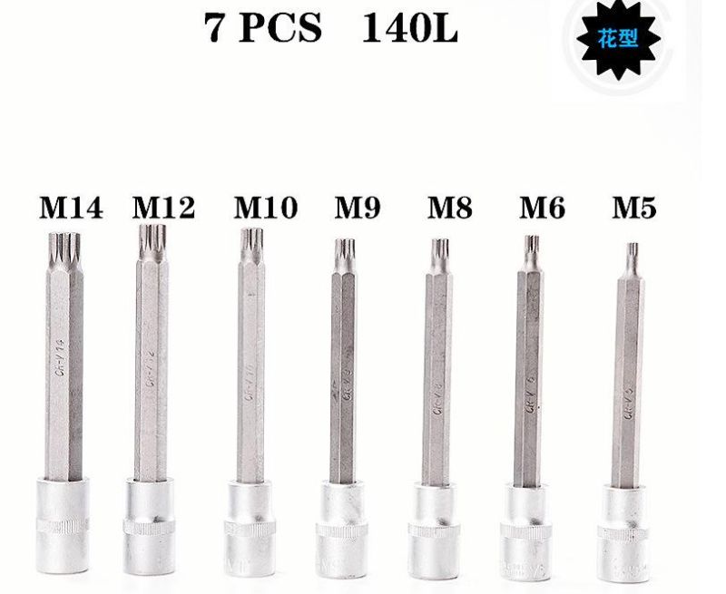 26PCS 1/2" Dr Professional Ex-Long Spline Socket Tool Set