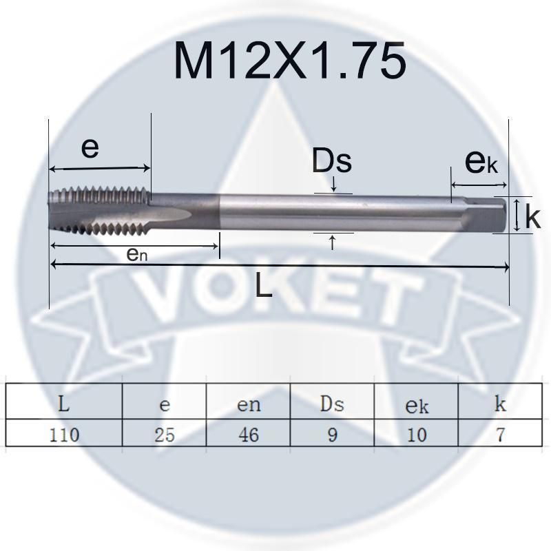 HSS DIN371 Spiral Pointed Taps M2 M2.5 M3 M4 M5 M6 M8 M10 M12 Machine Thread Screw Tap
