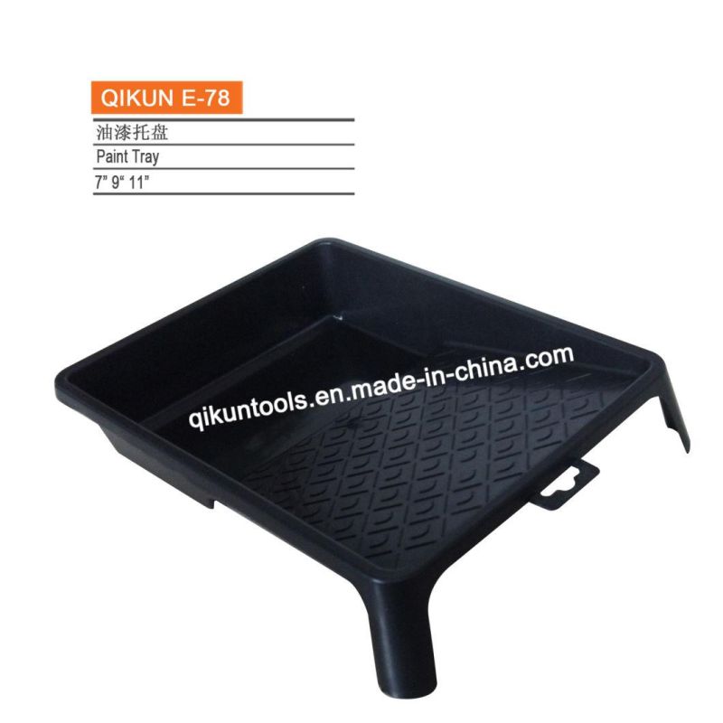 E-77 Hardware Decorate Paint Hand Tools Black Color Recycled Plastic Paint Tray