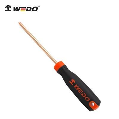 WEDO Non-Sparking Screwdriver Beryllium Copper Phillips/Cross Screwdriver Anti-Slip Handle Bam/FM/GS Certified