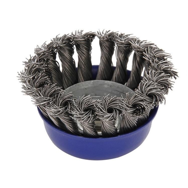 Bowl Shaped Twisted Steel Wire Brush