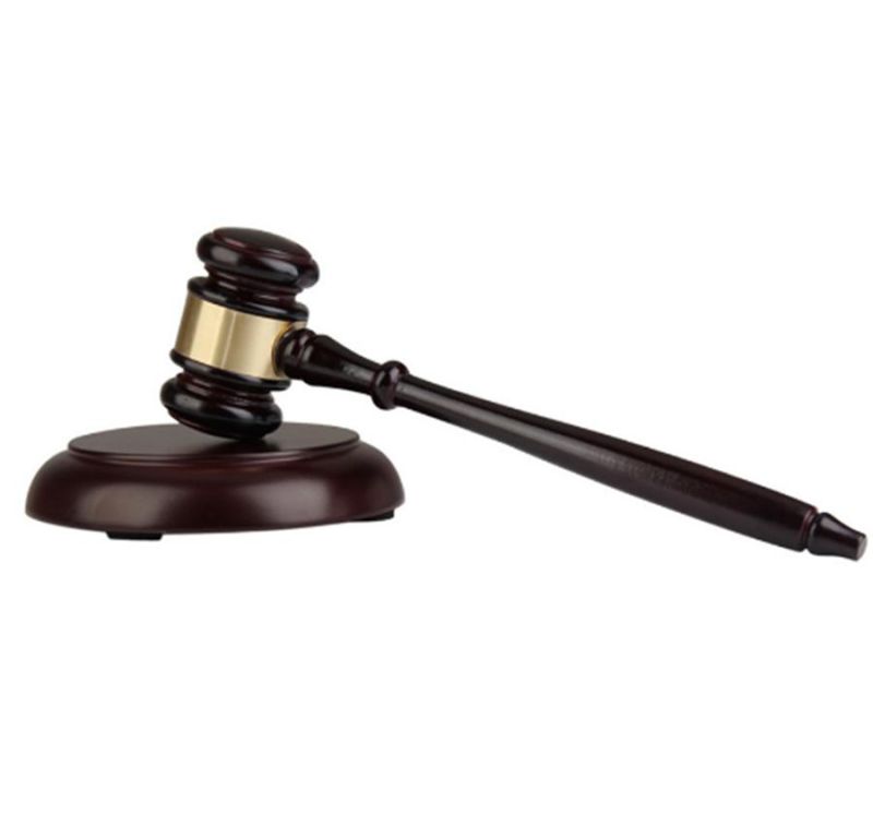 Wooden Auction Court Judge Gavel Hammer