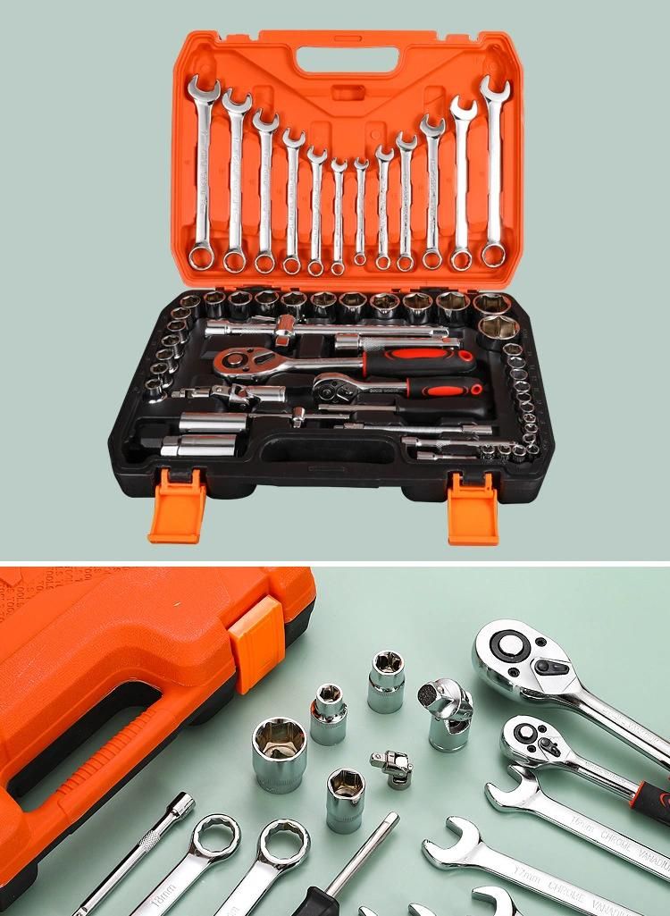 61-Piece Auto Repair Maintenance Tools Socket Wrench Combination Set