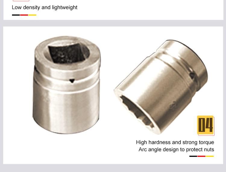 WEDO 3/4" Titanium Socket High Quality Impact Socket Non-Magnetic Rust-Proof Corrosion Resistan