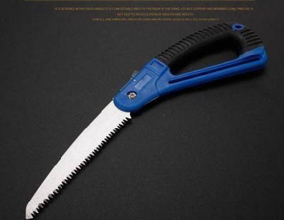 Factory High Strength Wear Resistant Folding Woodworking Hand Saw Two Angle Fast Sawing Tool