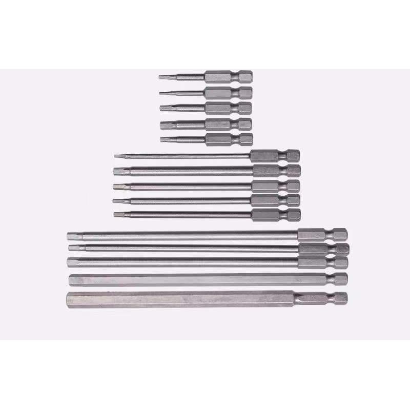 Chinese Manufacturer Impact Driver Bits 50 mm Hex 8 Hex 10 S2 Alloy Steel Hex Screwdriver Bit