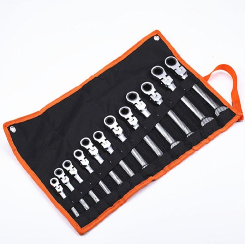 12PCS 8-19mm Combination Ratchet Wrench Torque Spanner Set