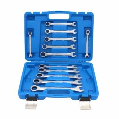 12PCS Professional Gear Wrench Tool Box Set (FY1012B1)