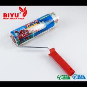 Colorful Roller Red Plastic Handle Paint Roller Brush