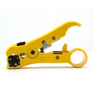 UTP STP Round and Flat Network Cable Rg59 RG6 Rg11 Coax Cable Stripping Rotary Wire Stripper