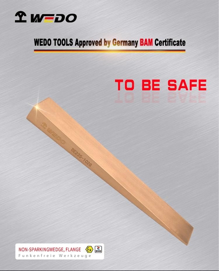 WEDO Beryllium Copper Flange Wedge Non-Sparking/Magnetic Bam/FM/GS Certified